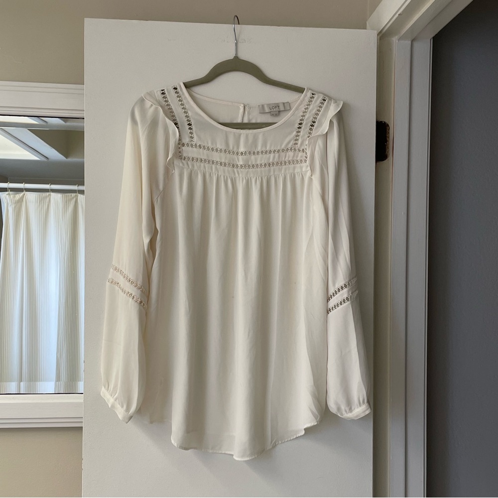LOFT Women’s White Blouse